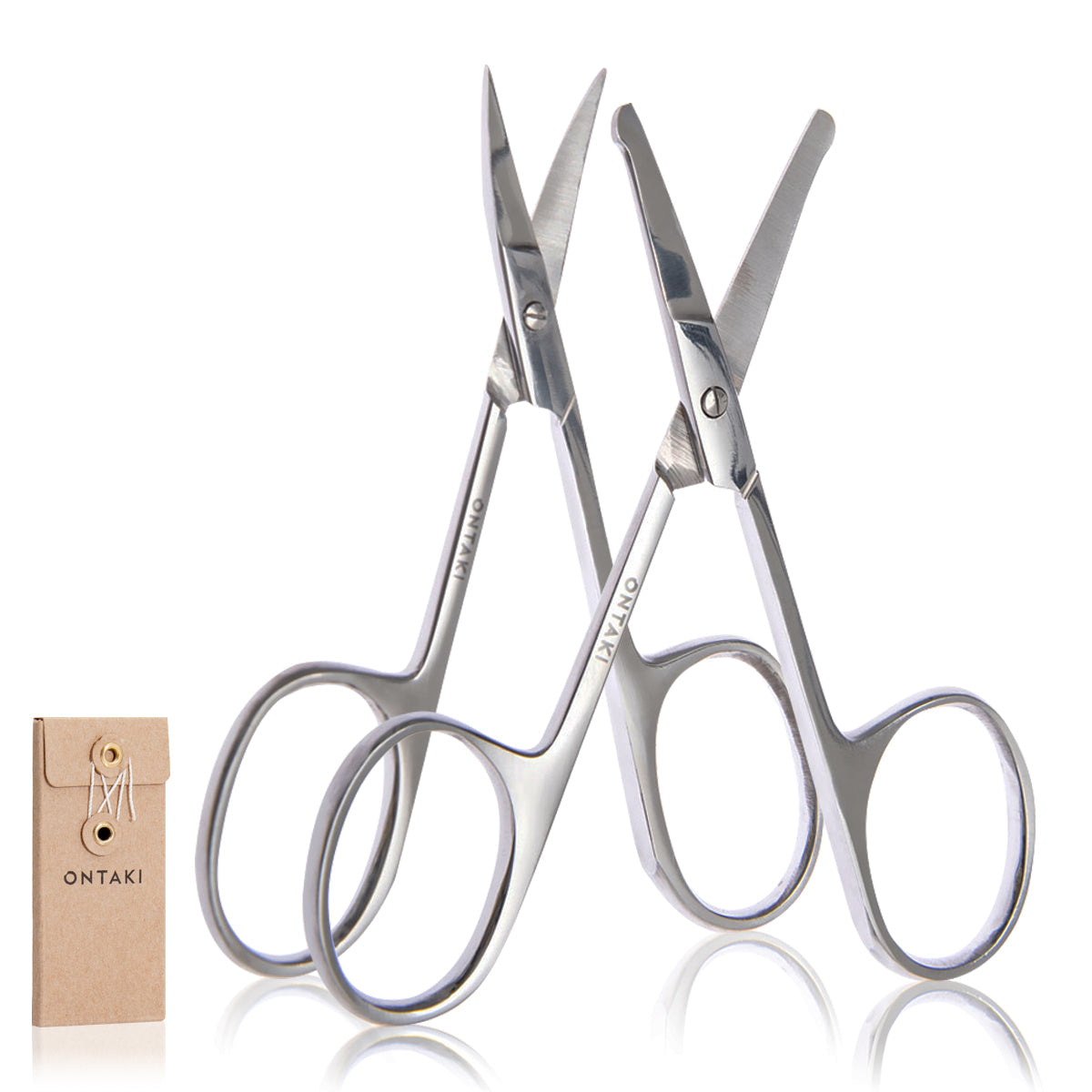 ONTAKI Facial Hair Grooming Scissors (2 Pack)