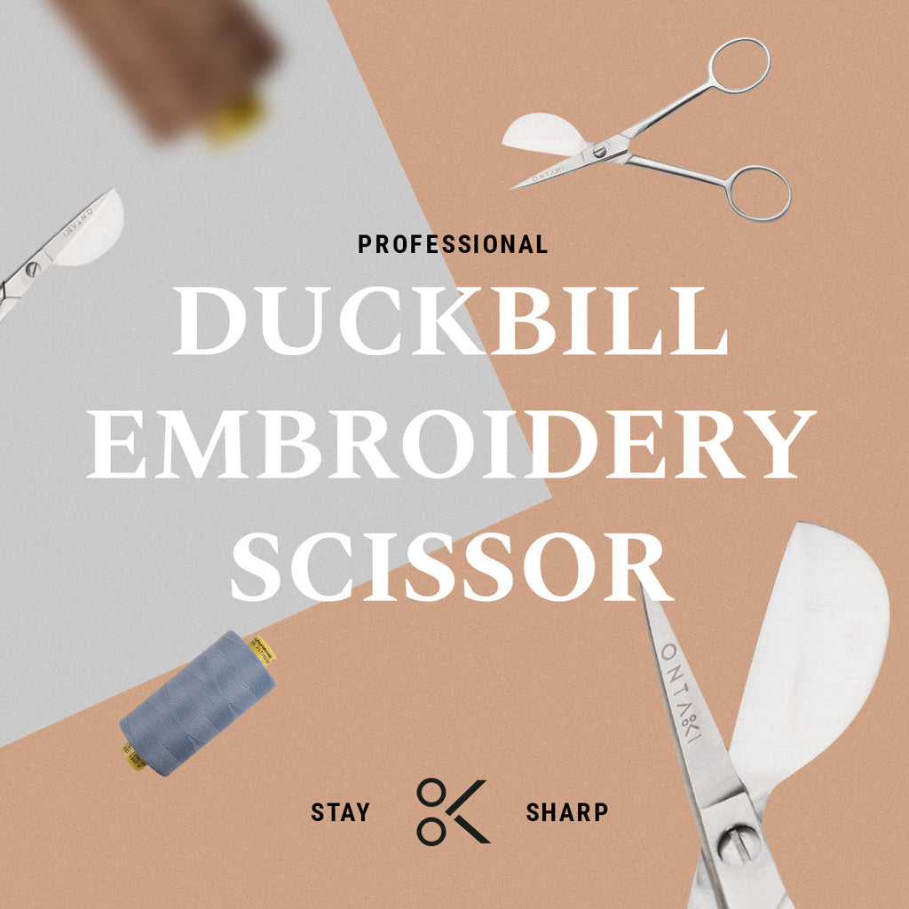 ONTAKI Duckbill Applique Embroidery Scissors (4.5")
