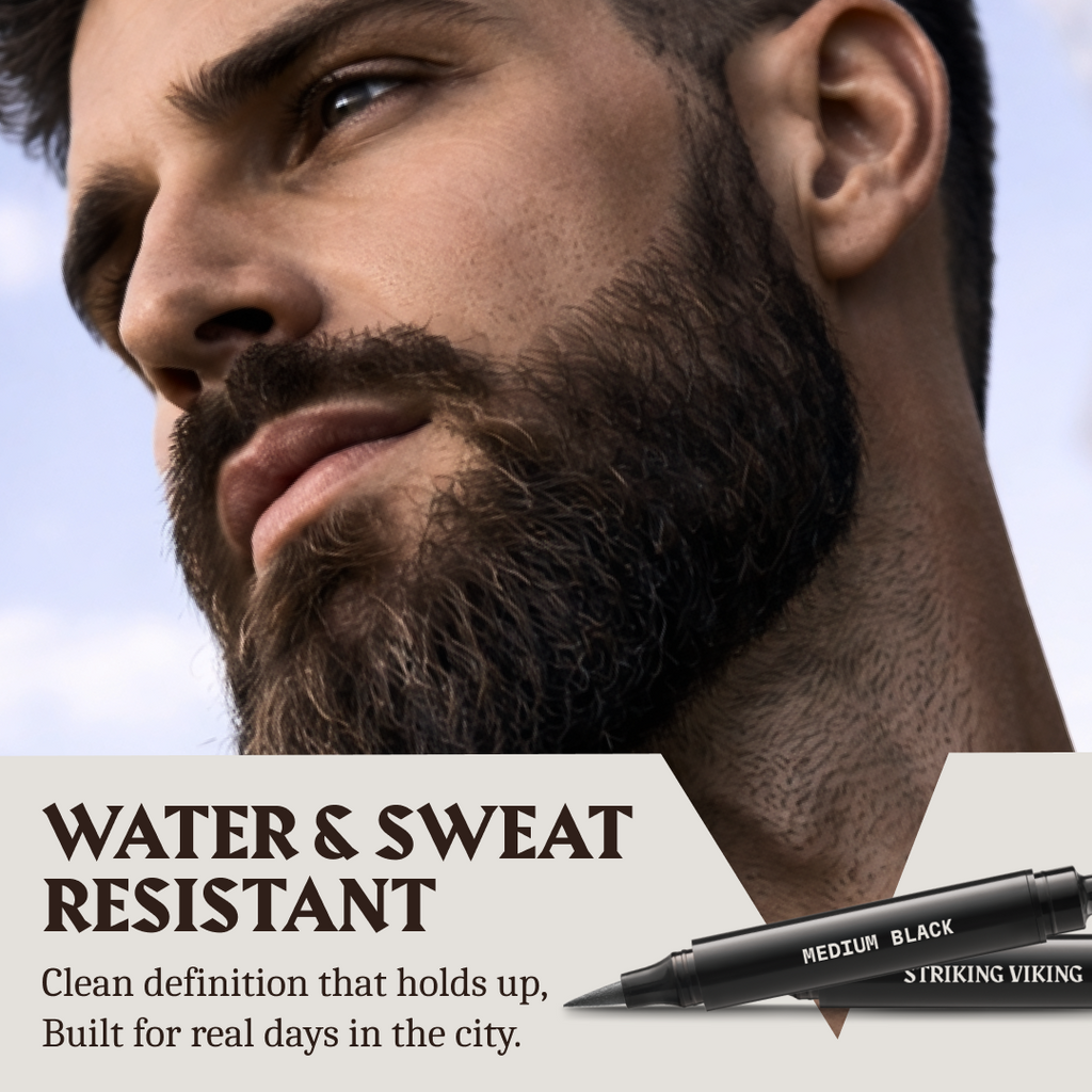 Beard Filler Pen - Dual Tip (2-pack) - Jet Black