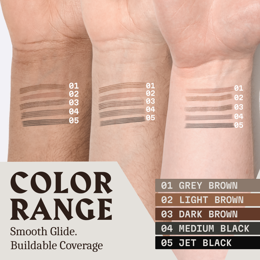 Beard Filler Pen - Dual Tip (2-pack) - Dark Brown