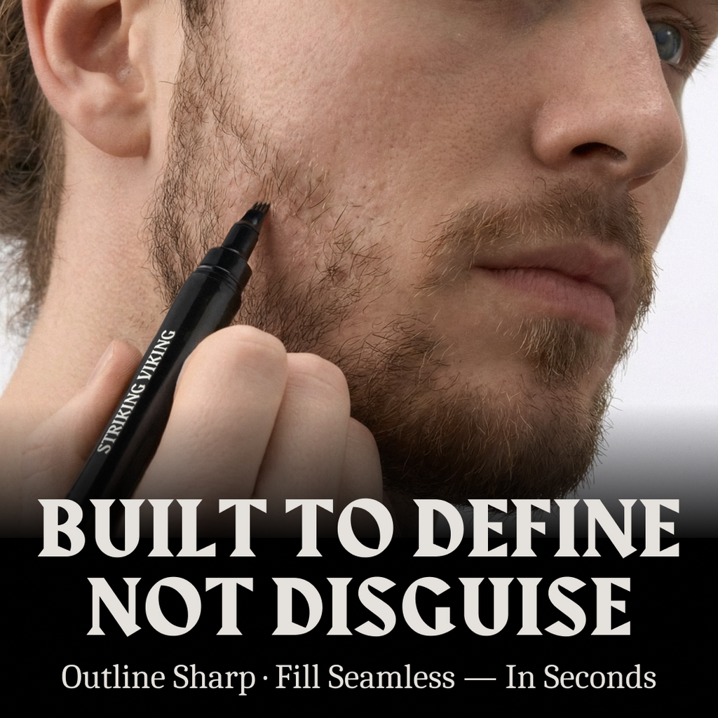 Beard Filler Pen - Dual Tip (2-pack) - Jet Black