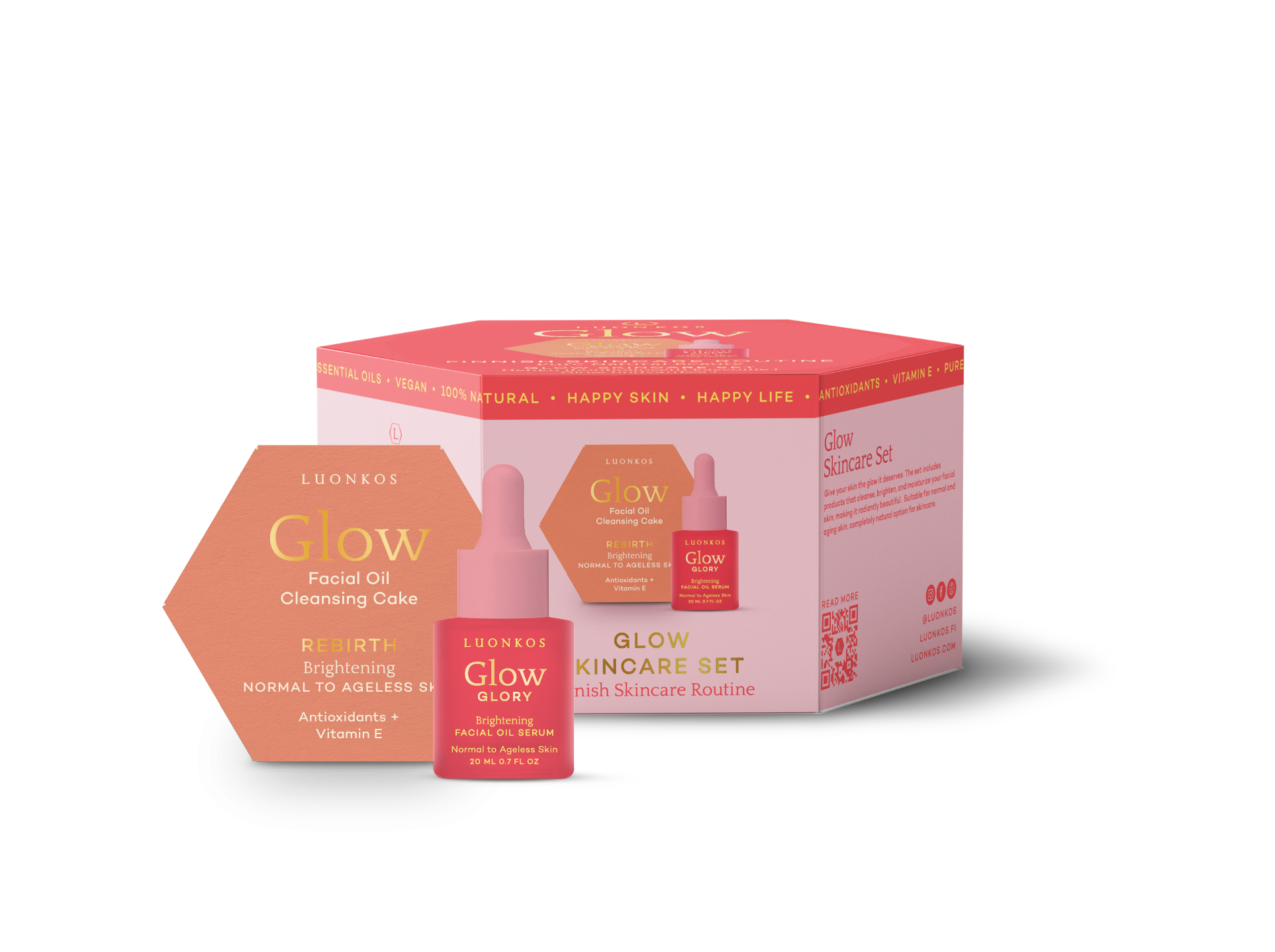 Luonkos Glow skincare set