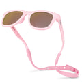 Baby Sunnies Polarized Baby Sunglasses Pink Starfish - UV400, 0-24 Months
