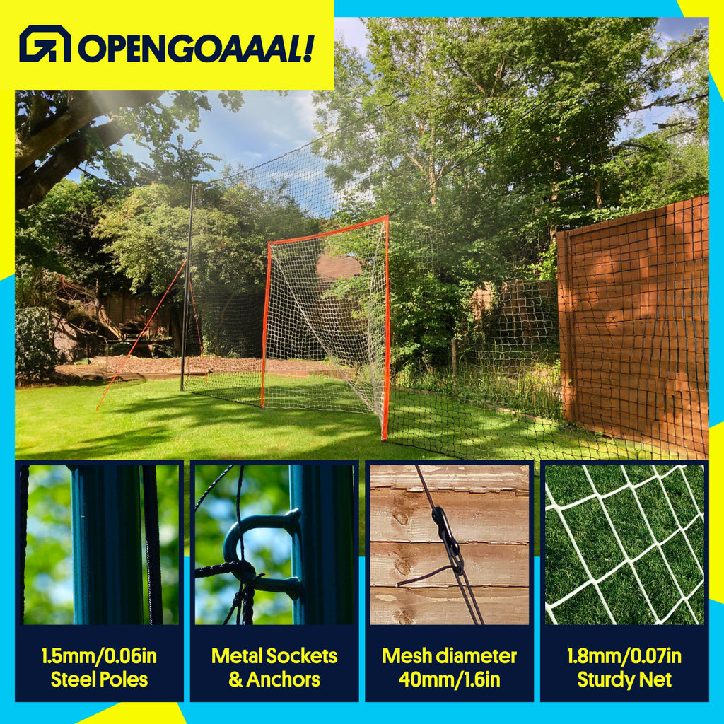 2-in-1 Lacrosse Goal with Backstop