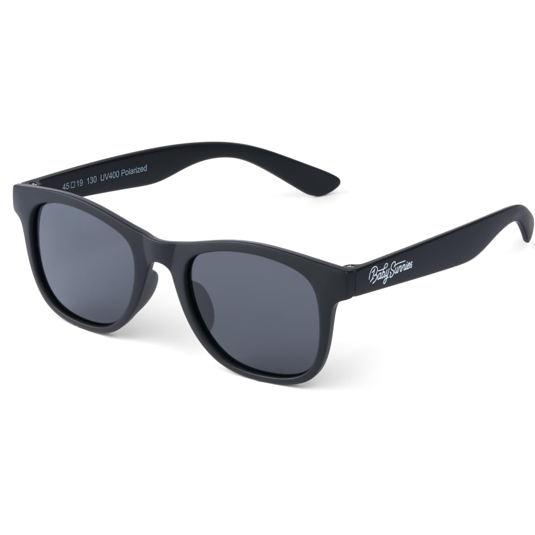 Baby Sunnies Kids sunglasses - Black with sleeve