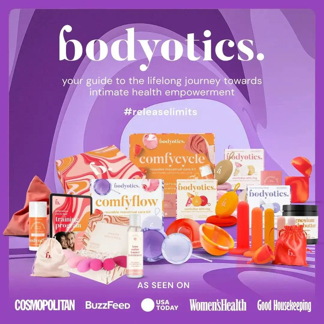 Bodyotics Comfydisc reusable menstrual discs 2pcs with medical-grade silicone for comfortable, eco-friendly, leak-free period protection