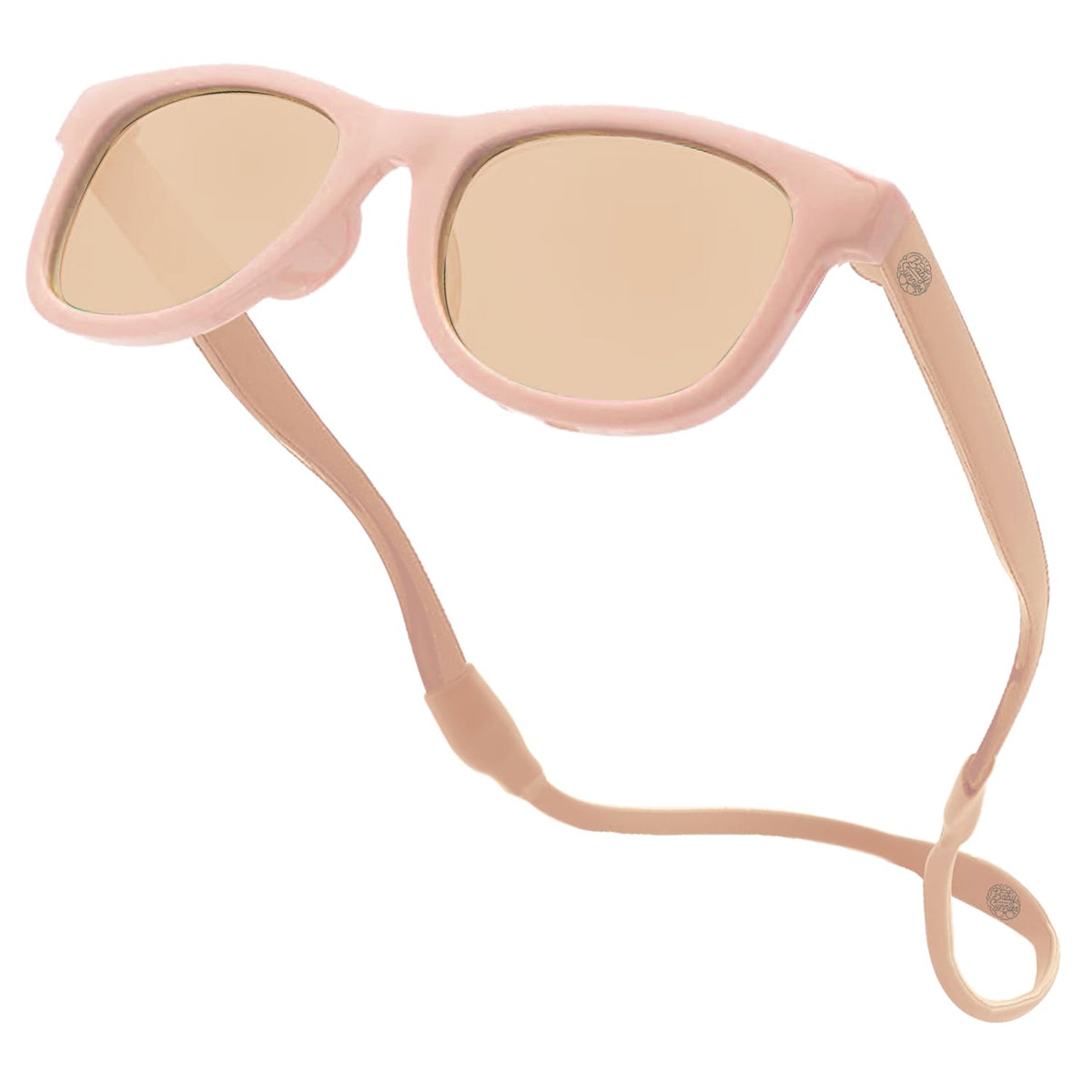 Baby Sunnies baby sunglasses - Peach color with sleeve