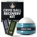 Coach Soak Ice Recovery Pro Kit - Cryobal + 2 x Magnesiumcrème Sachets (Eucalyptus, Lavendel) - 3 stuks