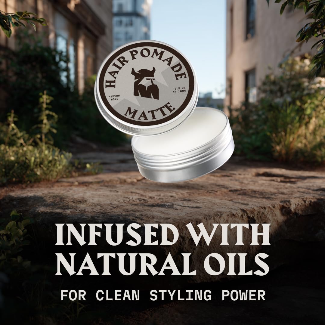 Pomade Capillaire – Fini Mat – Parfum Lin – Tenue Moyenne