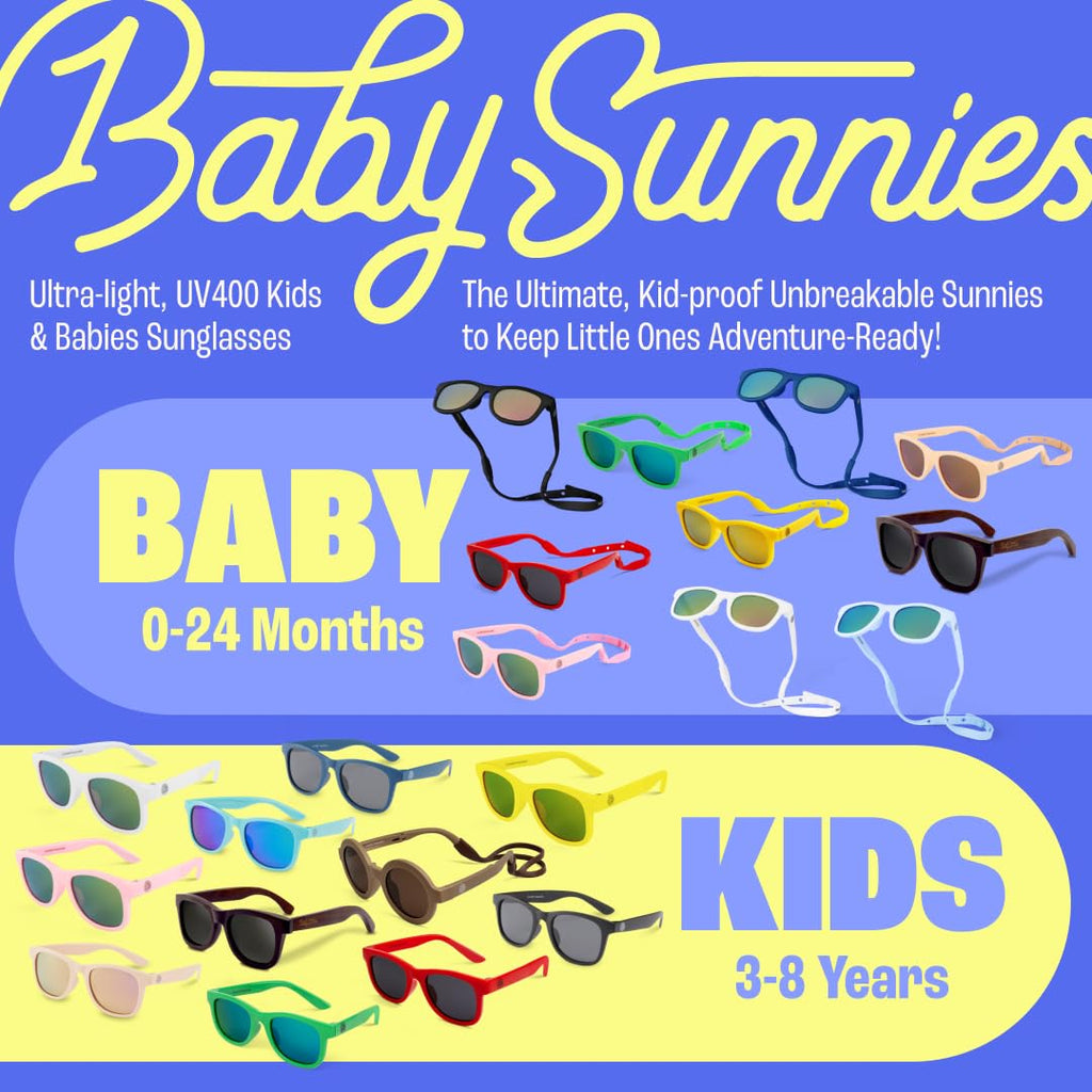 Baby Sunnies Kids sunglasses - Peach color with sleeve