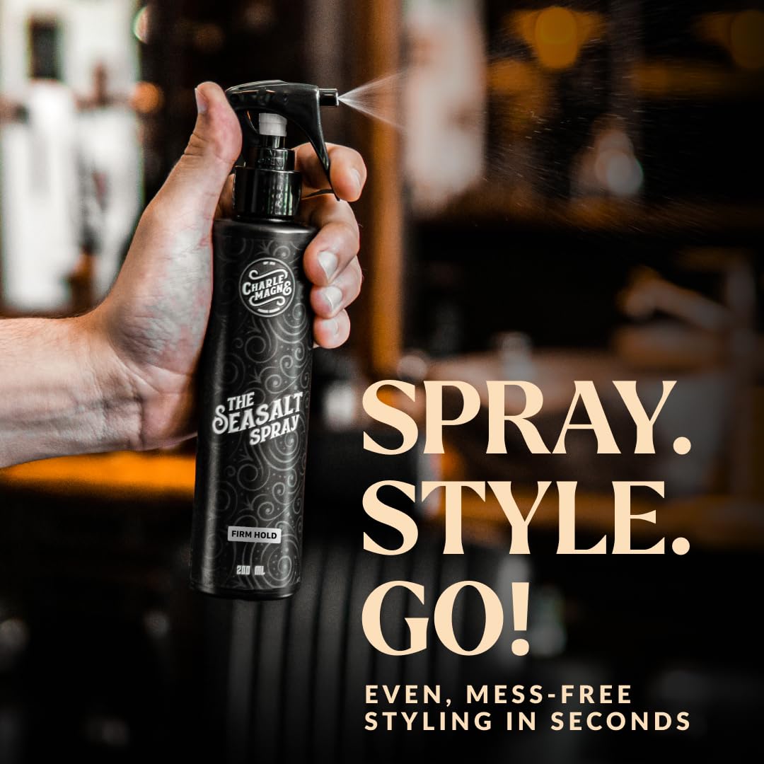 Charlemagne Havssaltspray för hår - Stark - 2-pack