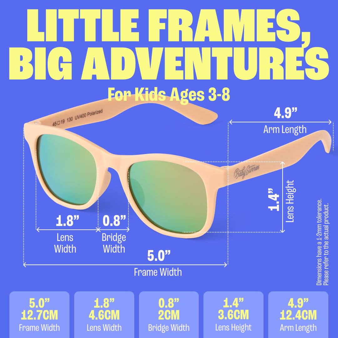 Baby Sunnies Kids sunglasses - Peach color with sleeve