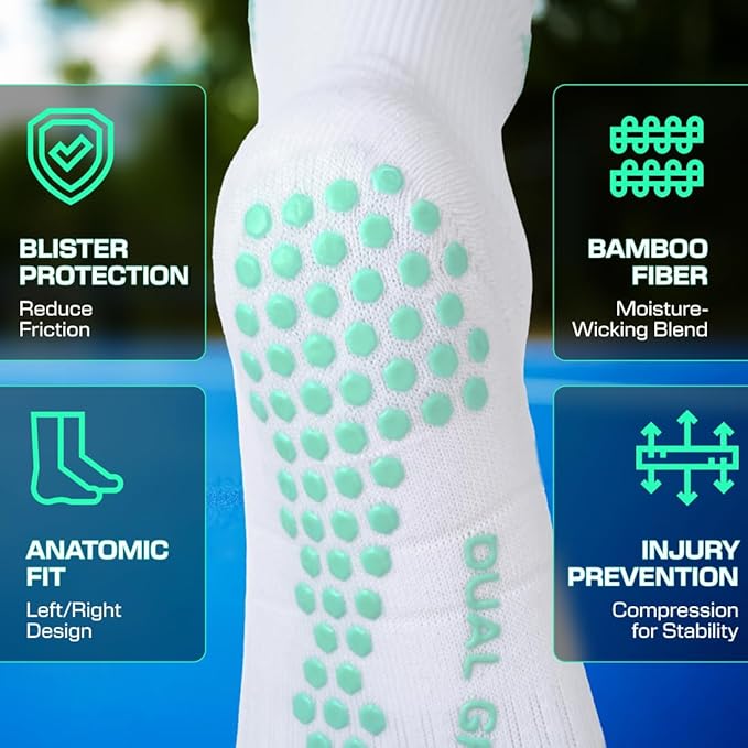 Ruban de grip LUX pour raquette, blanc, surgrip ultra-adhérent pour tennis, padel, squash et badminton