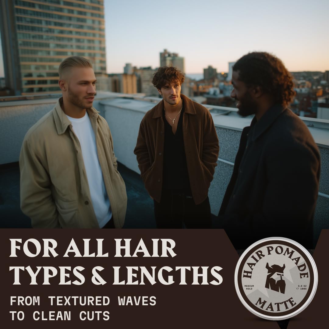 Pomade Capillaire – Fini Mat – Parfum Lin – Tenue Moyenne