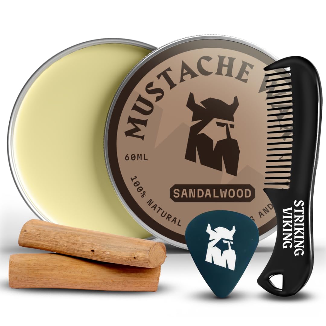 Mustache Wax and Comb Sandalwood