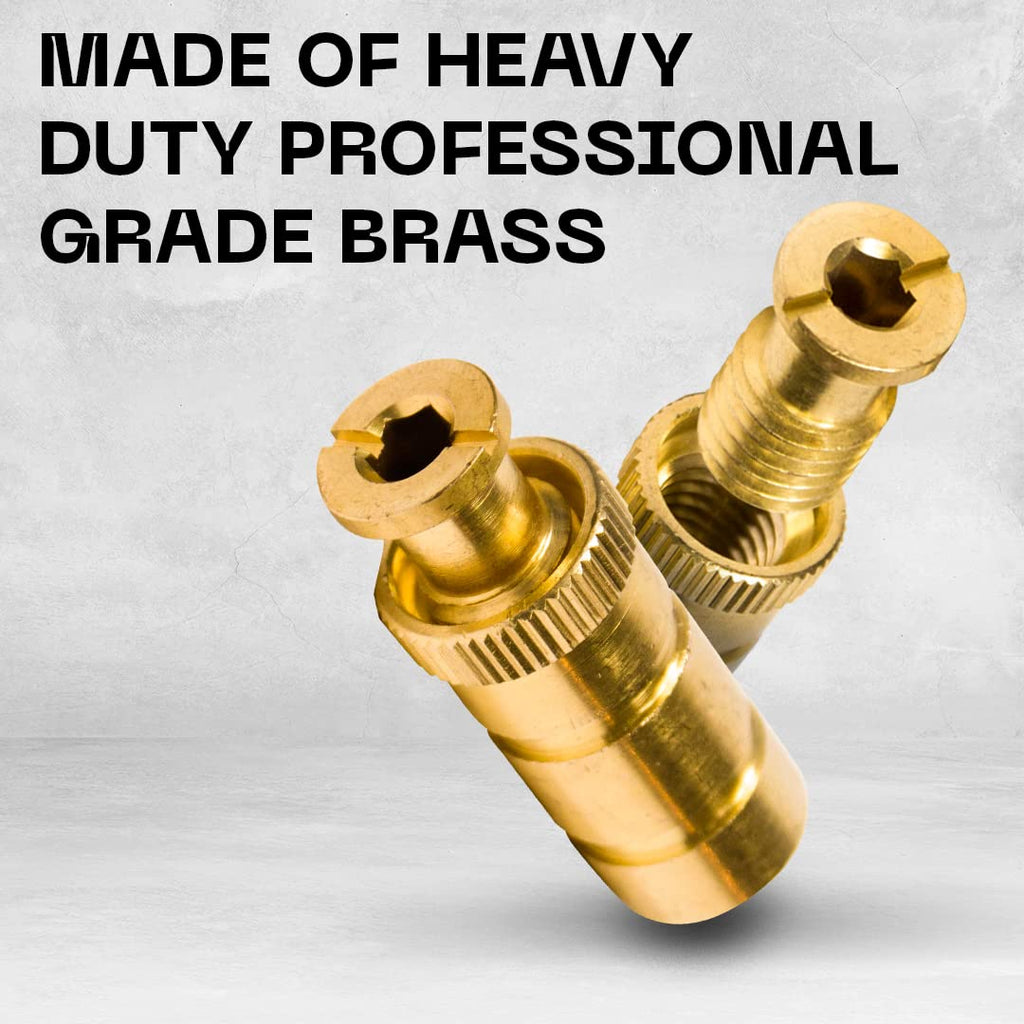 Silginnes Pool Cover Anchors 10 Pack Brass Anchors for 3/4 Inch Concrete and Paver Decks
