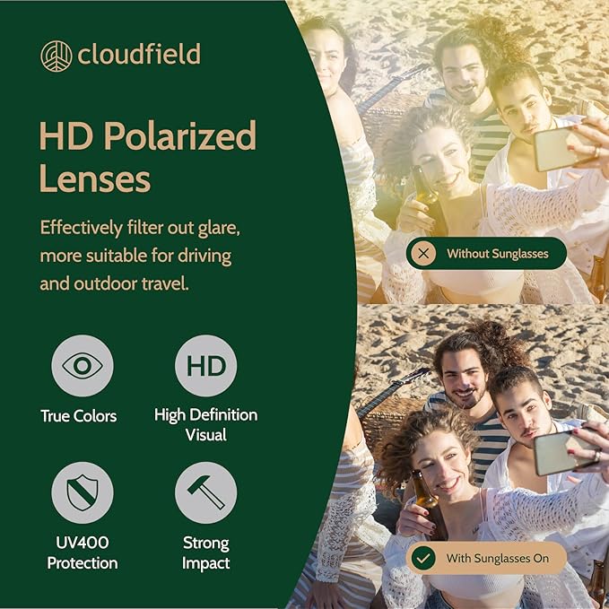 Cloudfield Bamboo Sunglasses - Blue