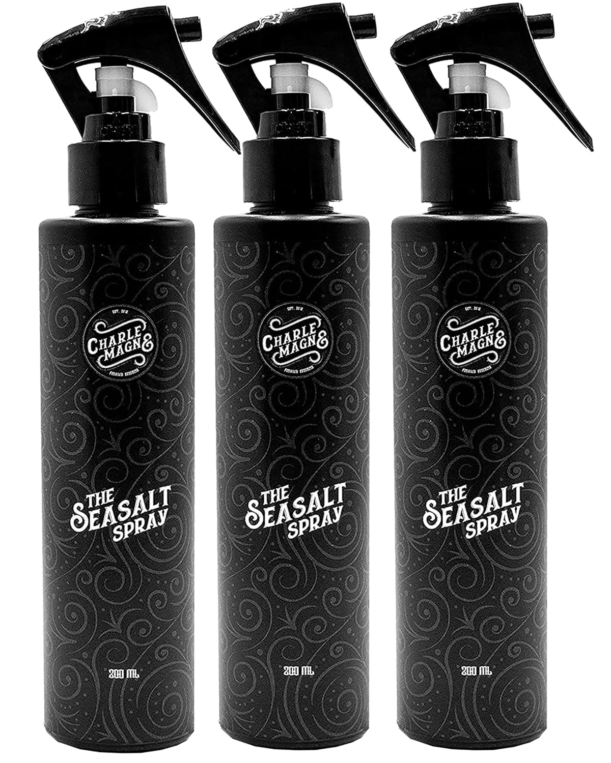 Charlemagne Havssaltspray för hår - Stark - 3-pack