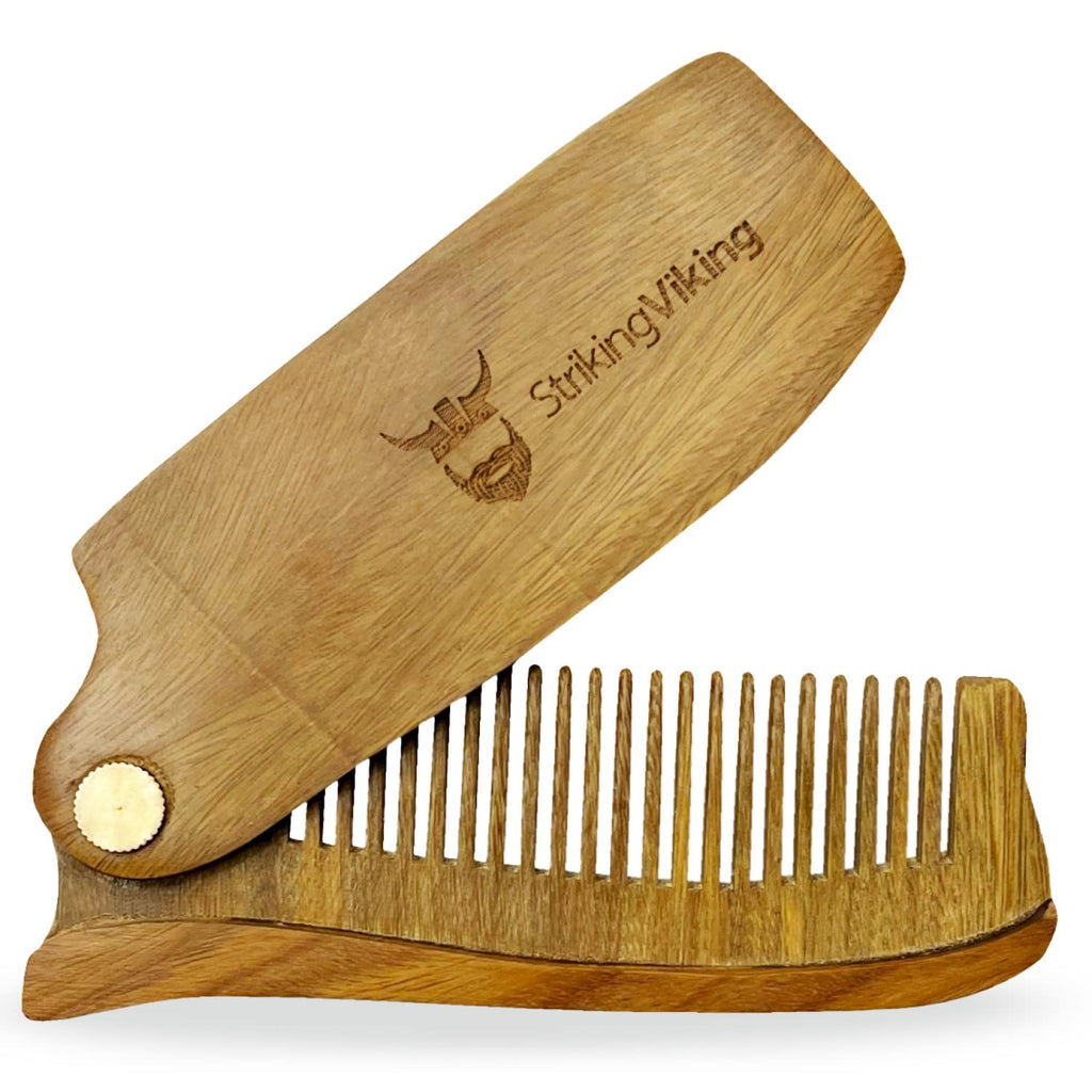 Folding Wooden Comb for Men