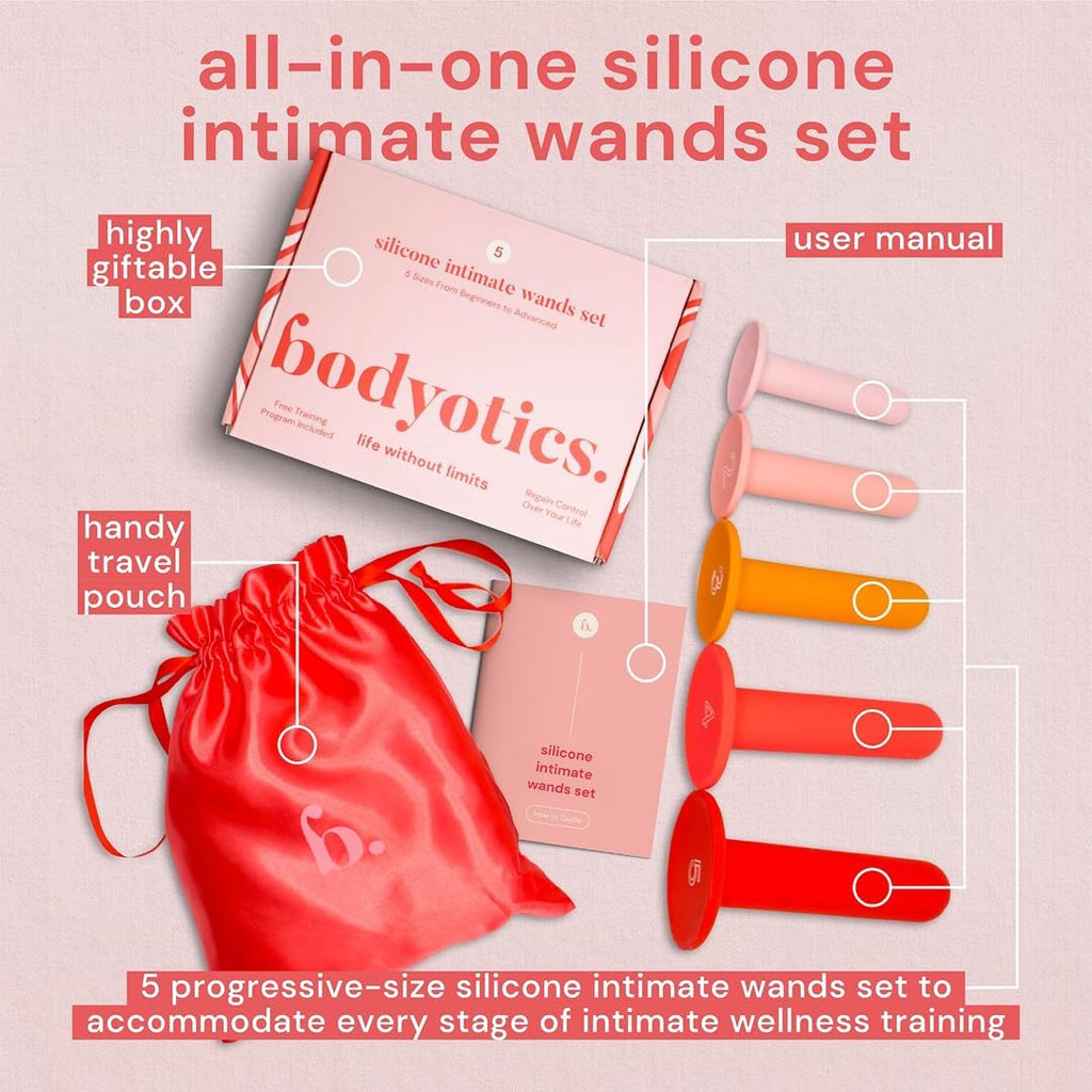 Vaginal Dilators Set | 5 Graduated Sizes | BPA-Free Medical Silicone