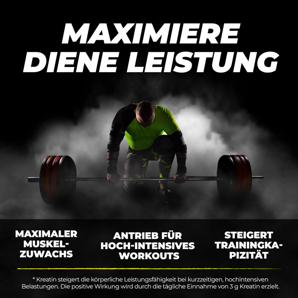 PULS Nutrition Creatine Chewable o smaku cytrusowym, 100 tabletek do żucia – wegańskie, 3 600 mg monohydratu kreatyny na porcję – z Creapure dla optymalnej skuteczności i jakości