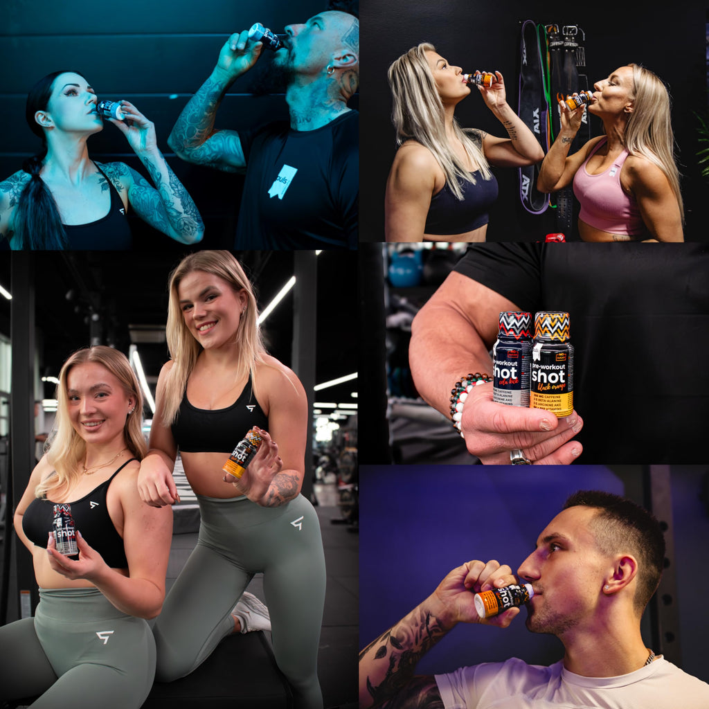 PULS Pre Workout Shot Berry Boost — 12 × 60 ml | 200mg Caffeine, Beta-Alanine, Arginine AKG & B-Vitamins