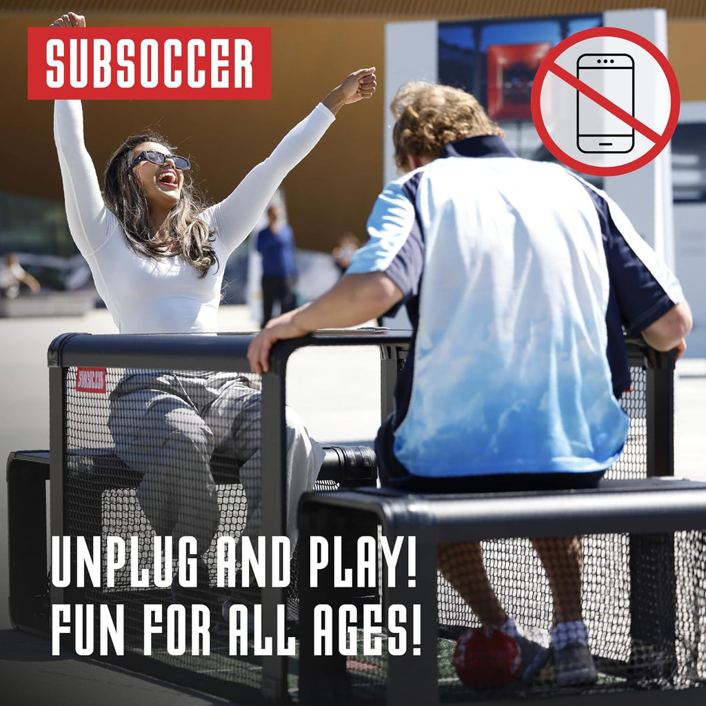 Subsoccer S7 Black bench soccer game - angle view