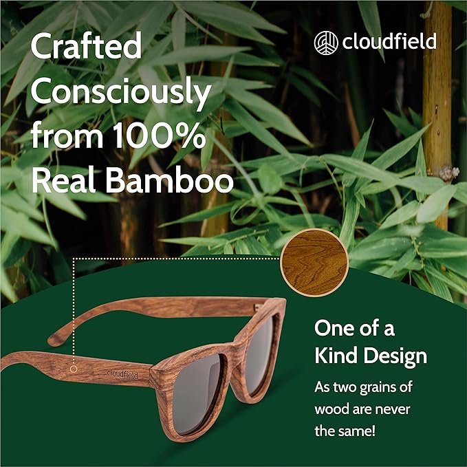 Lunettes en bois Kosso Cloudfield - Noir