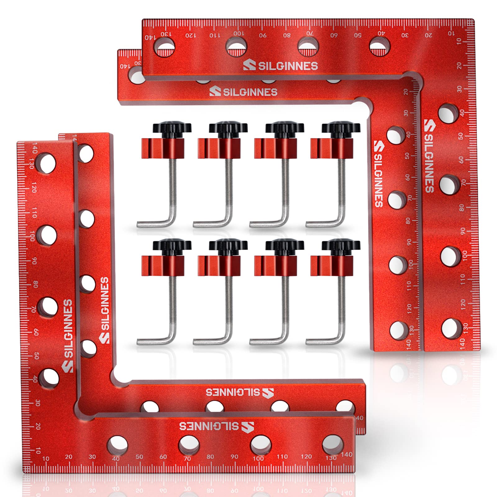 Silginnes 90 Degree Positioning Squares 4 Pack