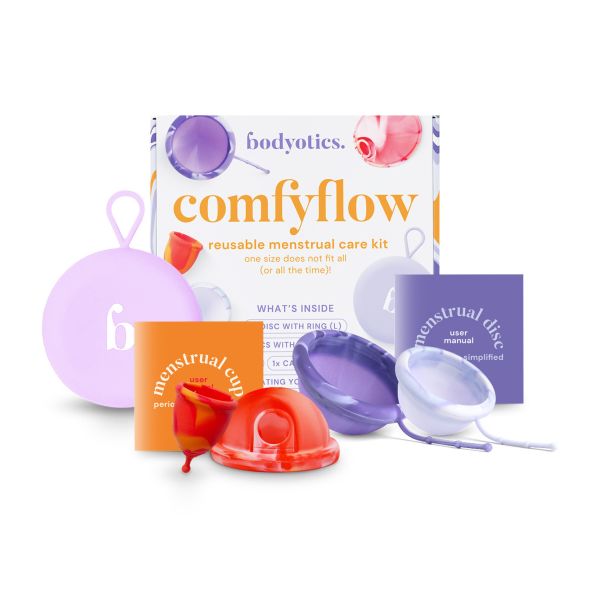 Menstruationskopp & Skiva - Bodyotics Comfyflow Återanvändbart Vårdset