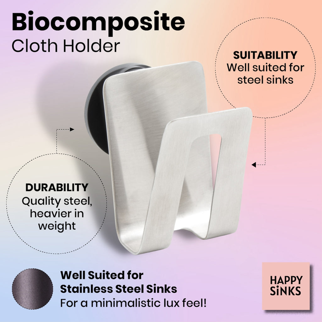 Happy Sinks Magnetic Sponge Holder - Steel