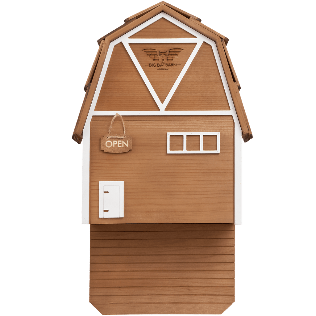 3-Chamber Brown Cedar Bat House – Holds 150 Bats | Big Bat Barn | Natural Mosquito Control
