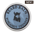 Beard Balm Bergamot Thunder tin with natural oils, 2 oz, moisturizing and styling balm for beard care