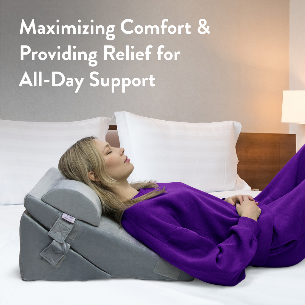 Byre Folding Bed Wedge Pillow - Half Moon