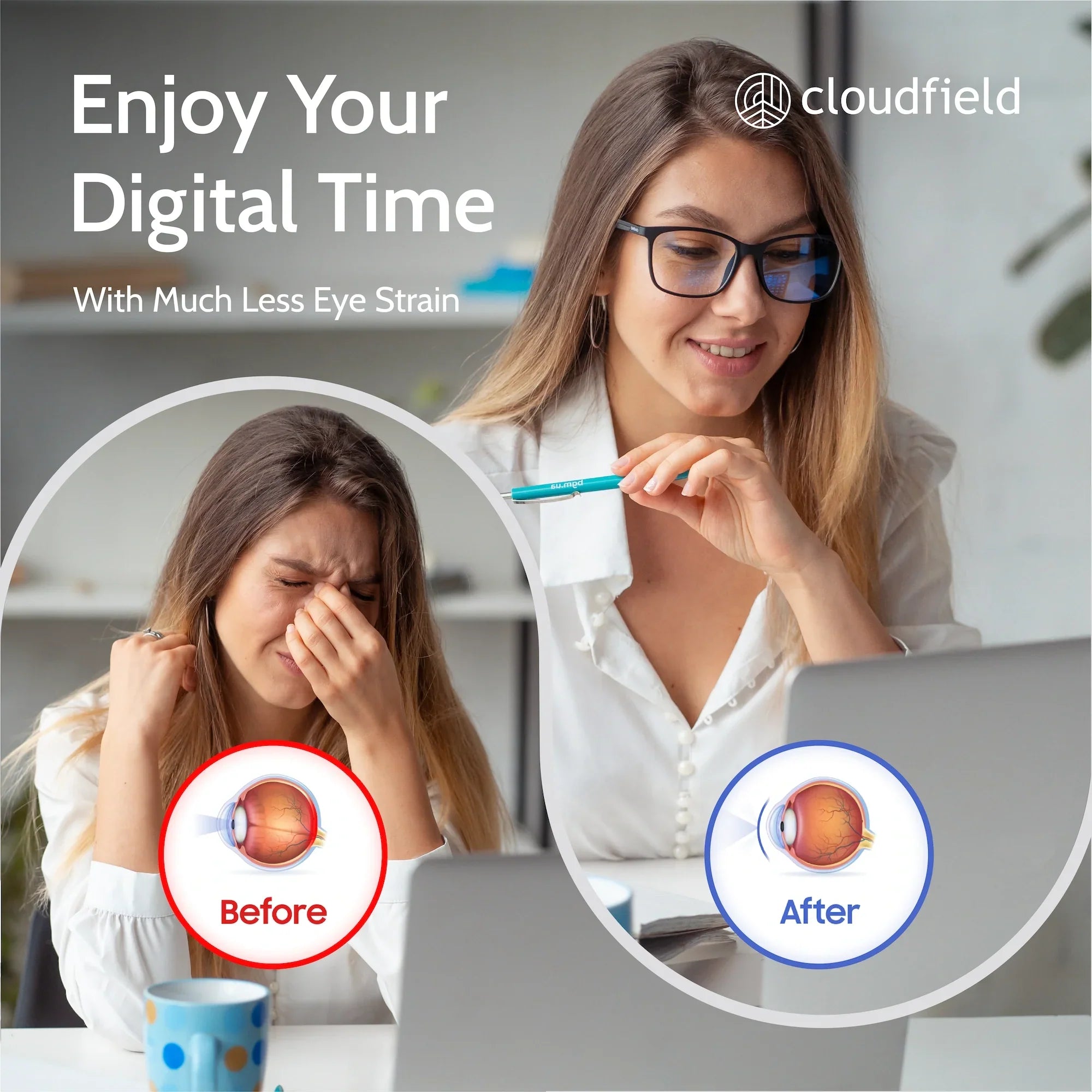 cloudfield computer glasses blue light