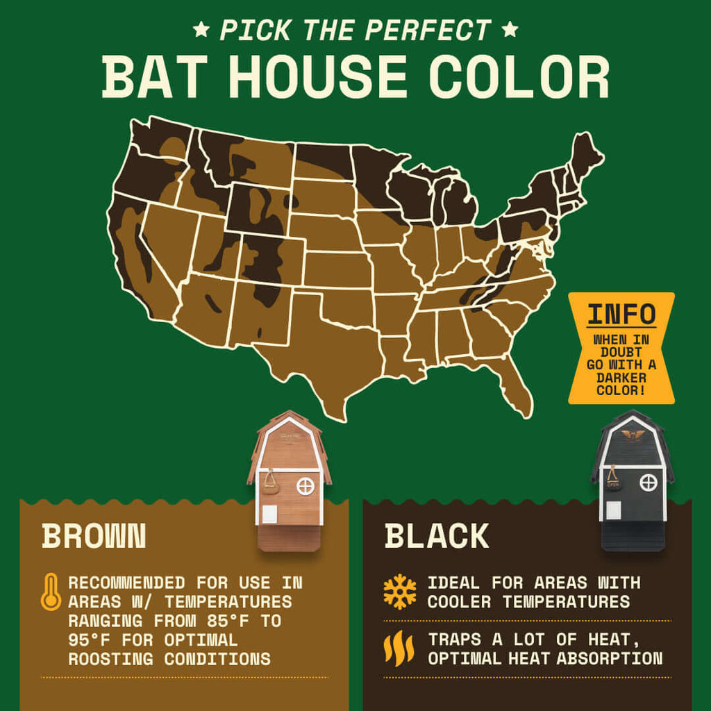 2-Chamber Brown Cedar Bat House – Holds 50+ Bats | Bat Barn Junior | Natural Mosquito Control