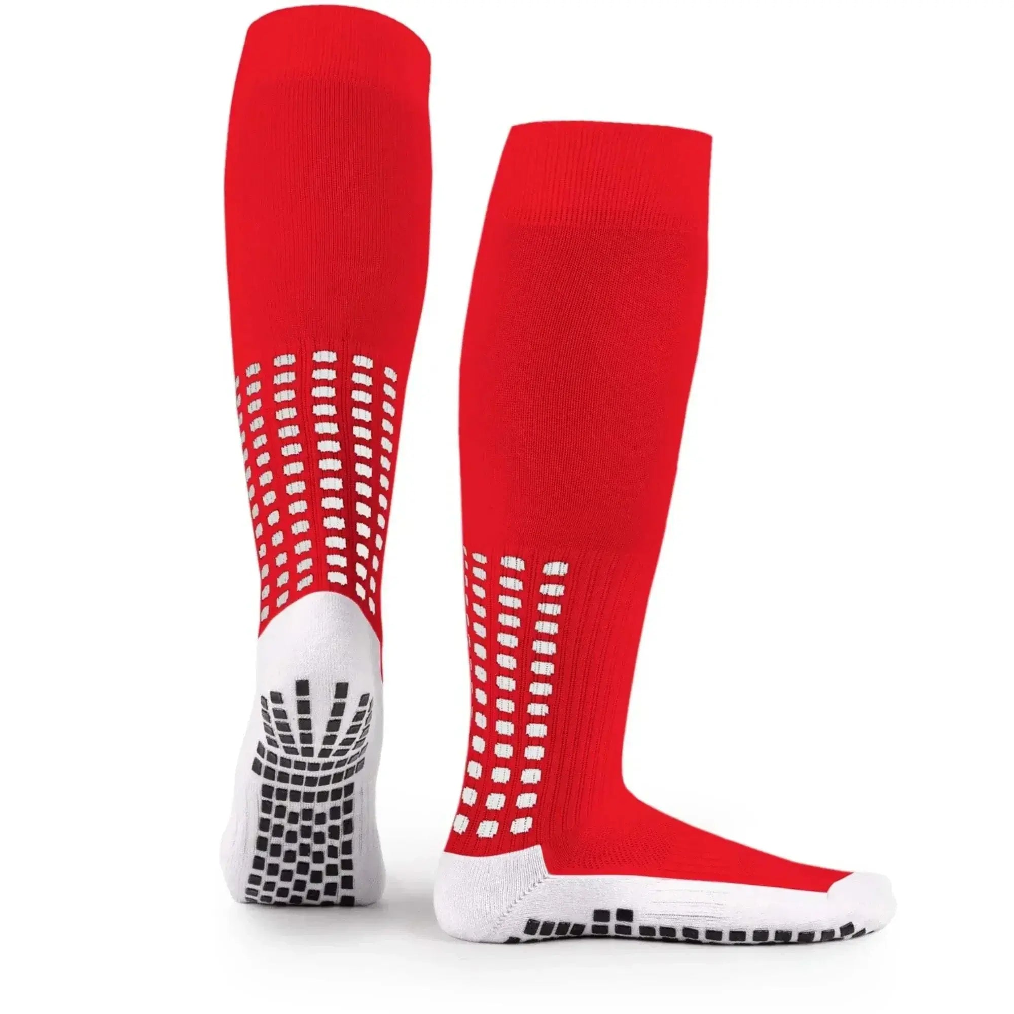 Grip Socks Football Knee Socks - Red - LUX - Red