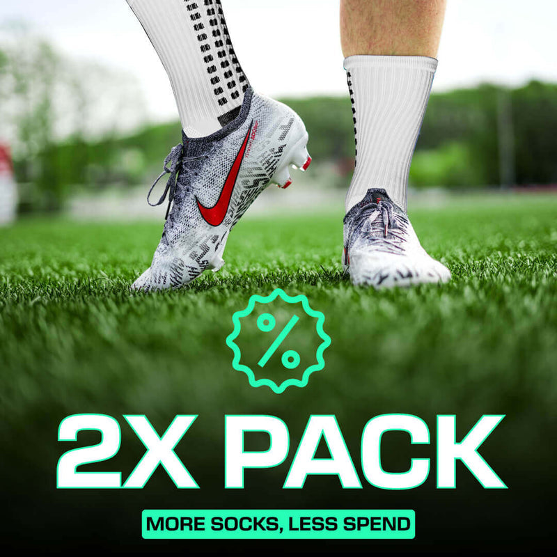 LUX Grip Socks Football – Calf Socks Multipack White