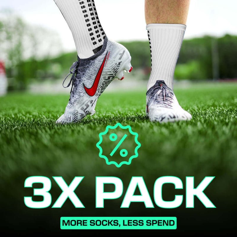 LUX Grip Socks Football – Calf Socks Multipack White