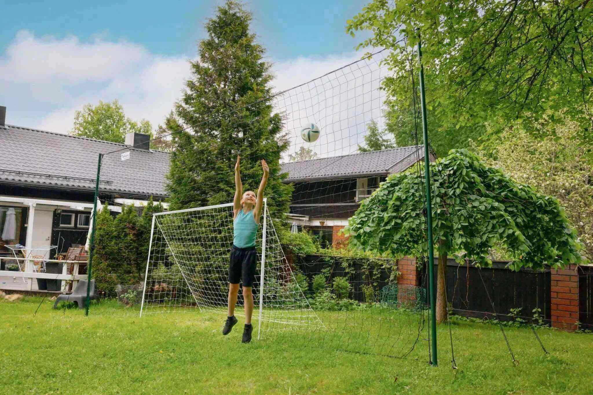 Soccer Goal with Rebounder & Backstop Net Trainer – Open Goaaal Standard