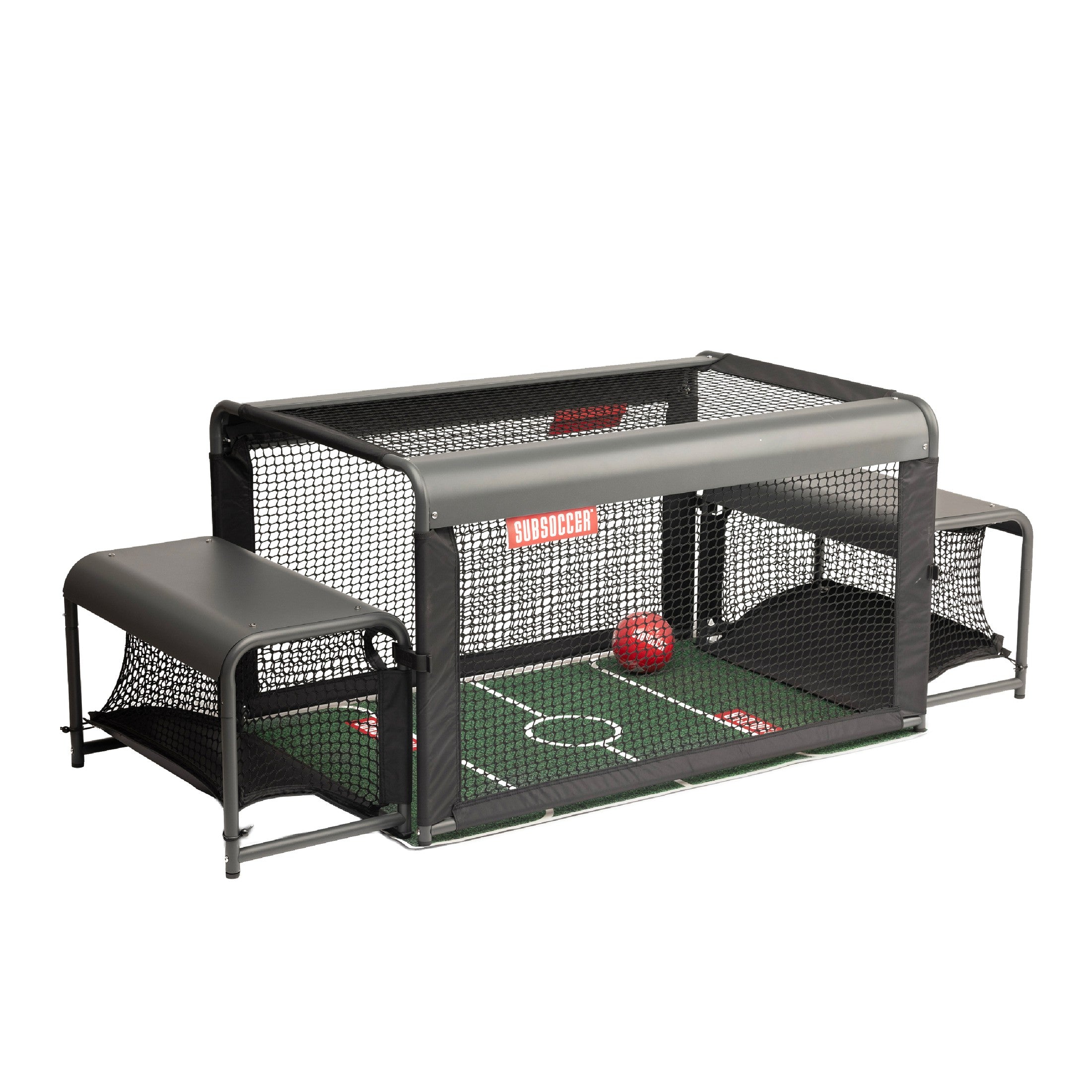 Subsoccer S3 Edge portable bench soccer game, anthracite grey, full product