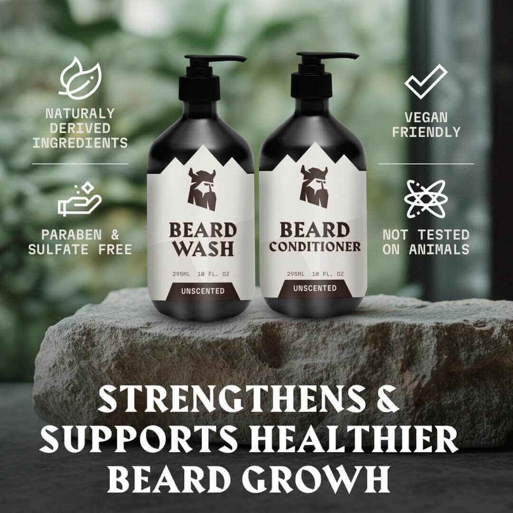 Beard Shampoo & Beard Conditioner (Unscented)