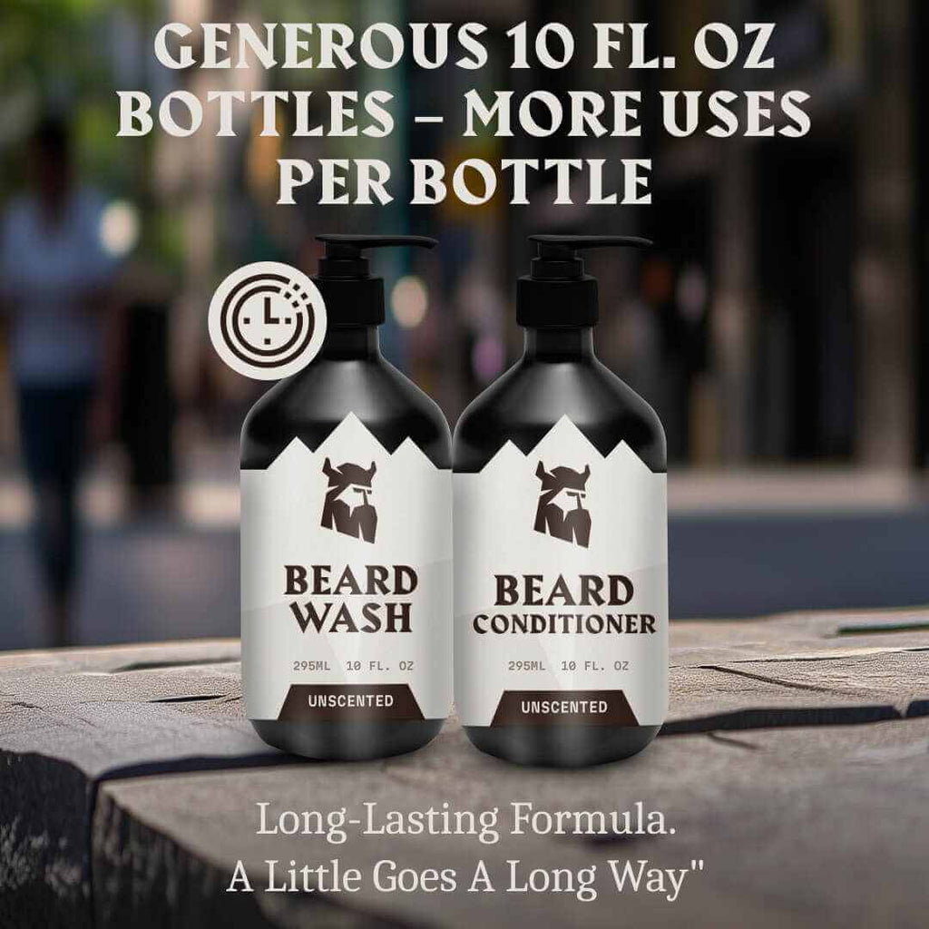 Beard Shampoo & Beard Conditioner (Unscented)