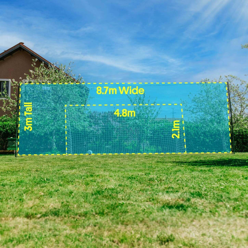 Soccer Goal with Rebounder & Backstop Net Trainer – Open Goaaal Large