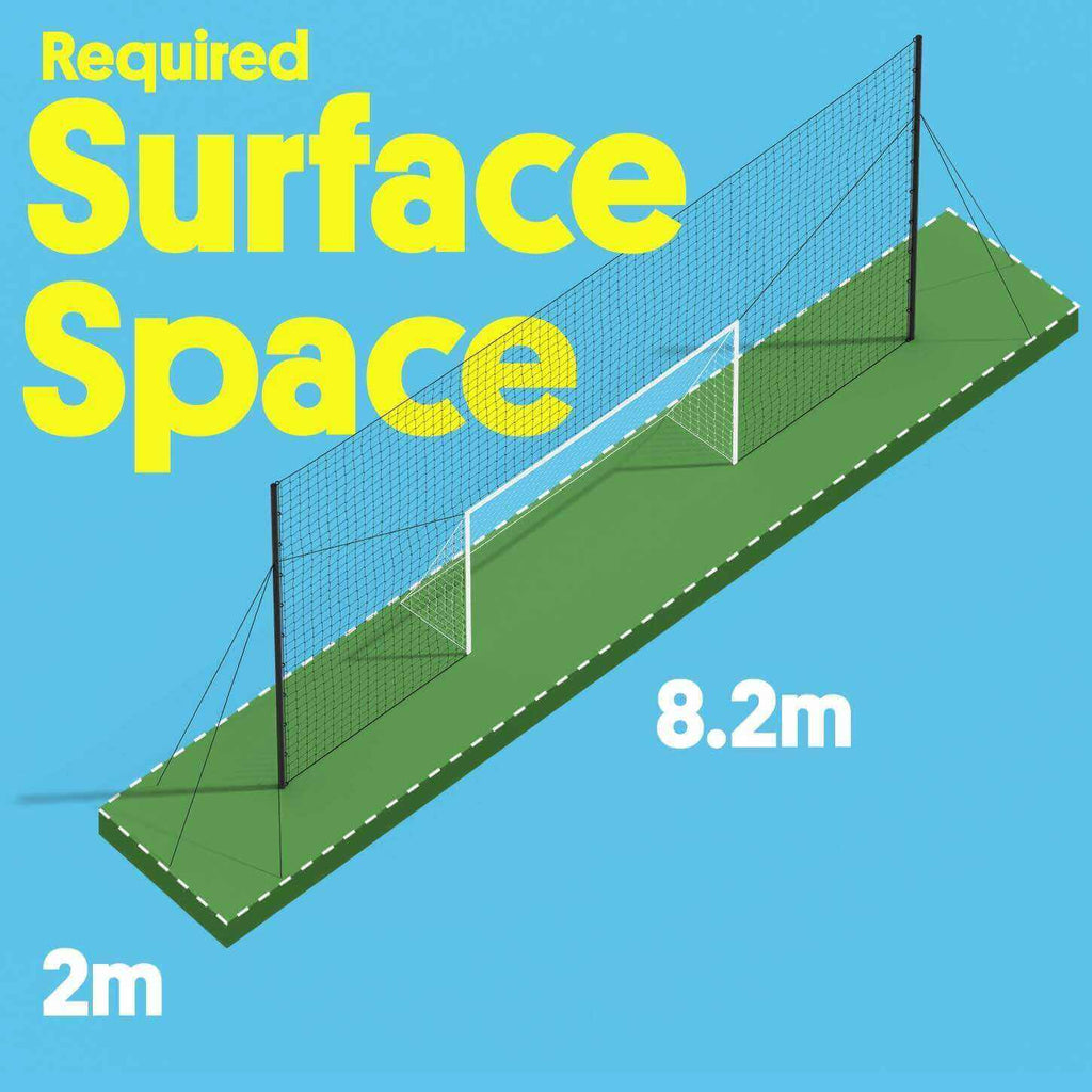 Soccer Goal with Rebounder & Backstop Net Trainer – Open Goaaal Standard