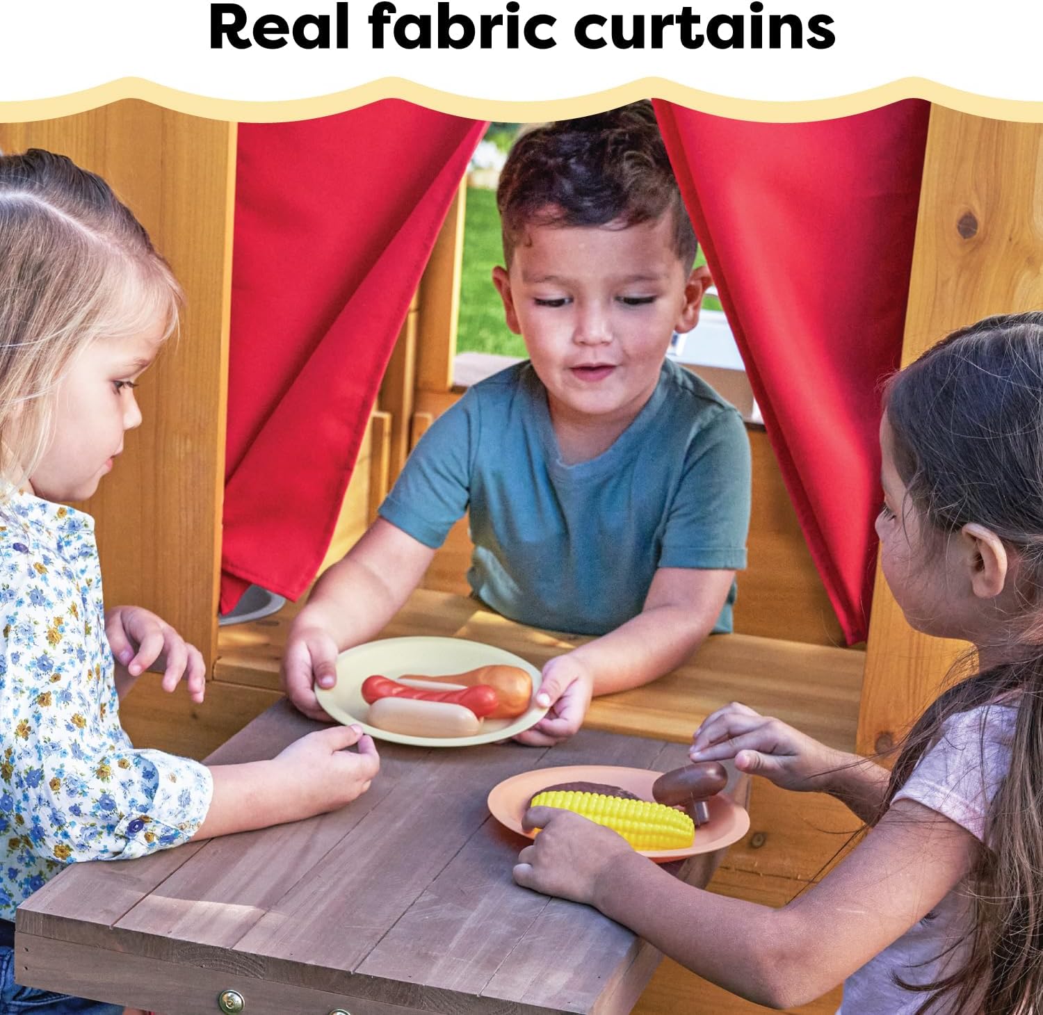 KidKraft 182 Trädgårdsspelhus Modernt trädgårdsspelhus i trä