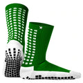 Chaussettes de football LUX Soccer Grip, longueur mollet, vert, taille adulte, chaussettes antidérapantes pour stabilité et durabilité maximales
