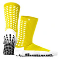 LUX Soccer Grip Socken, Wadenlang, Gelb, Erwachsenengröße, Anti-Rutsch Fußballsocken für maximale Stabilität und Langlebigkeit