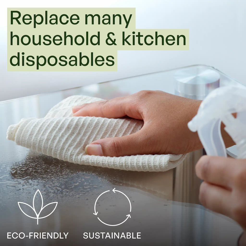 Reusable Paper Towels – Eco-Friendly, Washable & Long-Lasting - 10 pcs