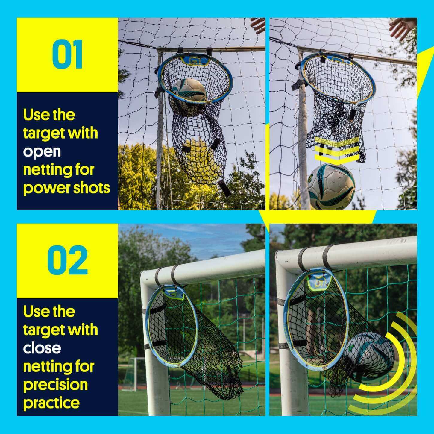 Open Goaaal Corner Bucket Targets - 2 Pack